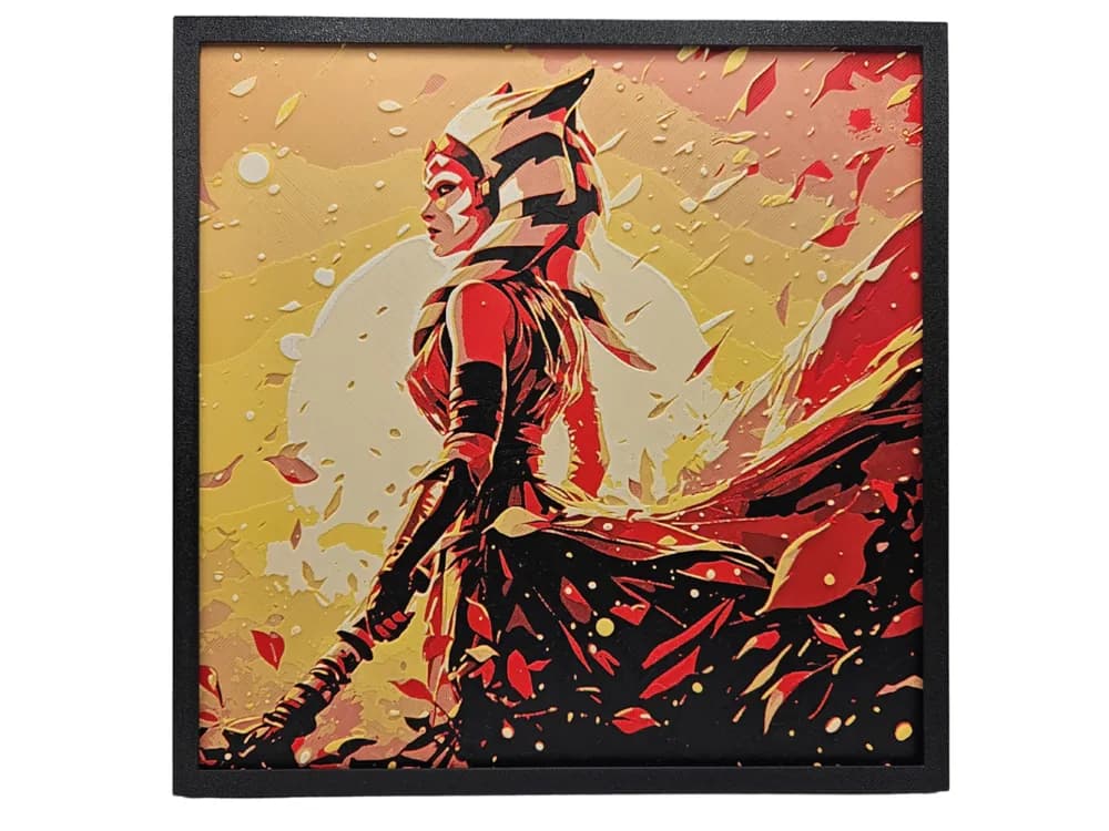 Ahsoka (Star Wars hueforge) by BusyKikiBee HueForge model: Ahsoka (Star Wars hueforge) by BusyKikiBee