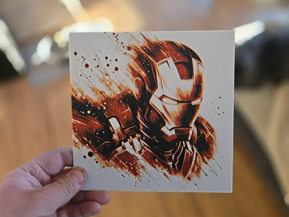 Graffiti Ironman Hueforge by 3Ree Printing HueForge model: Graffiti Ironman Hueforge by 3Ree Printing