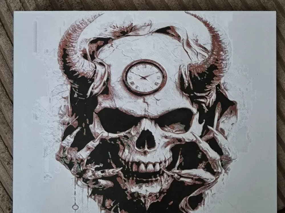 Skull Clock by Buntsta HueForge model: Skull Clock by Buntsta