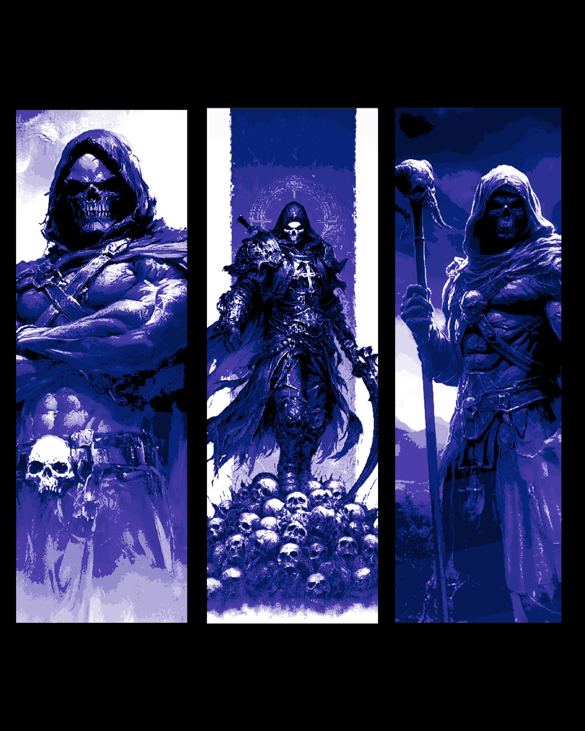 fan art for Masters of the Universe - Depictions of Skeletor Set of bookmarks by BooneCo3d HueForge model: fan art for Masters of the Universe - Depictions of Skeletor Set of bookmarks by BooneCo3d