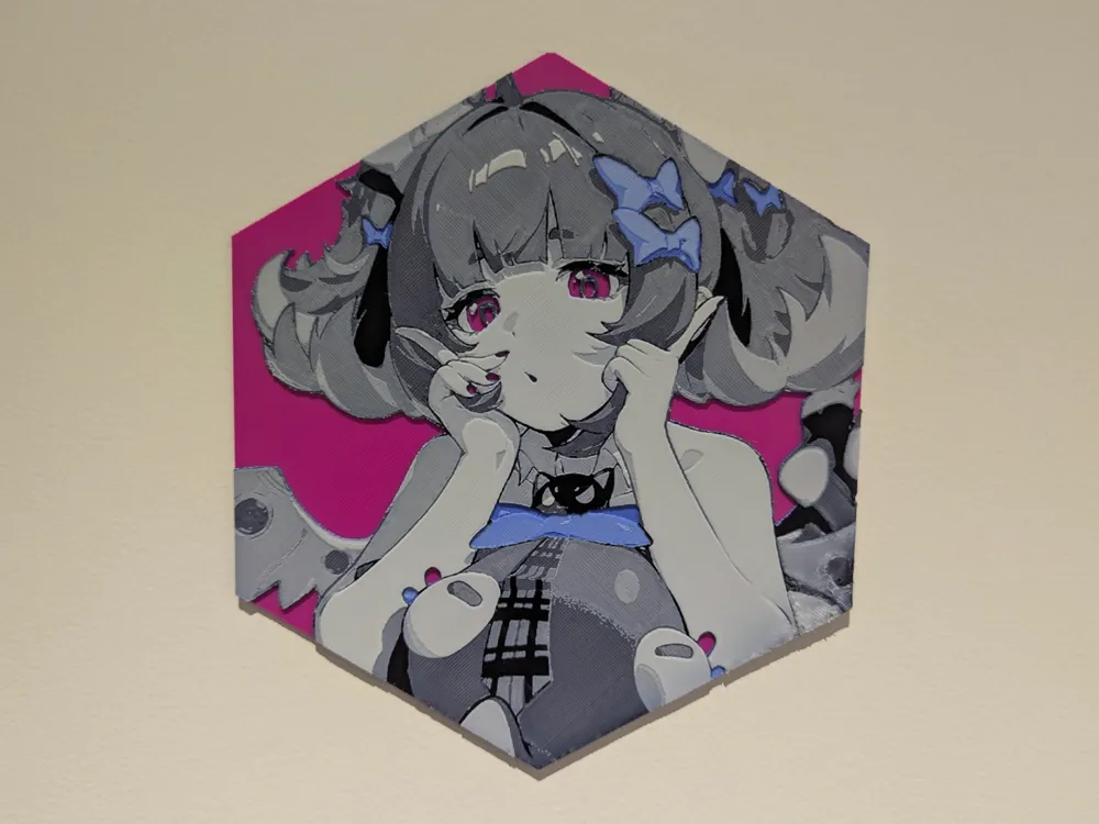 Nangong Yu: Zenless Zone Zero by Razel HueForge model: Nangong Yu: Zenless Zone Zero by Razel