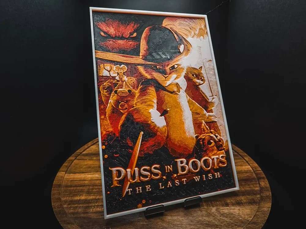 Puss in Boots The Last Wish (HueForge) Puss in Boots The Last Wish (HueForge)