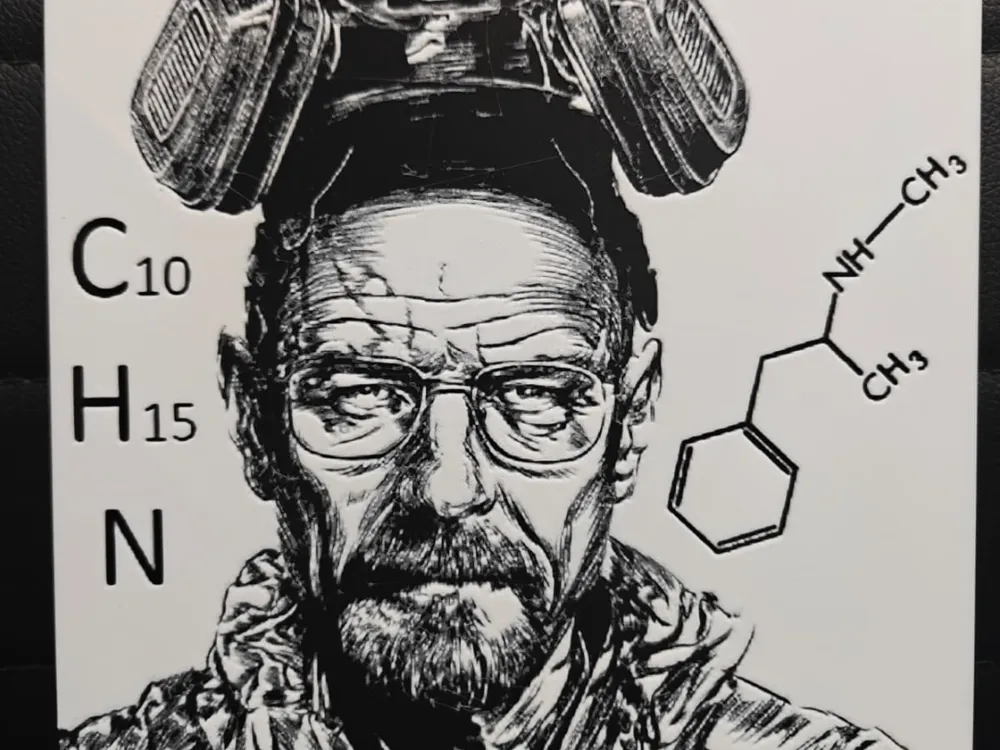 Heisenberg Breaking Bad NO AMS REQUIRED by TheHueforgeLady HueForge model: Heisenberg Breaking Bad NO AMS REQUIRED by TheHueforgeLady