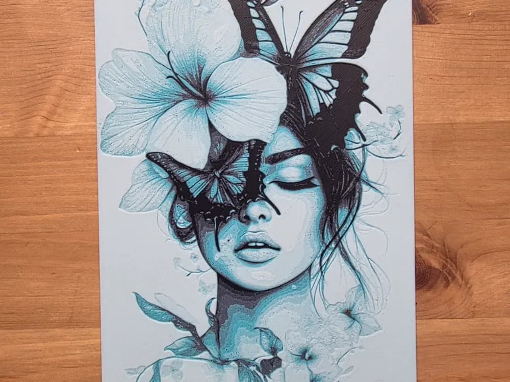 Butterfly Girl Hueforge by Morganja HueForge model: Butterfly Girl Hueforge by Morganja