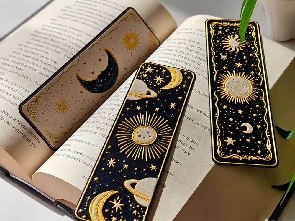Celestial Dreams (2) - Bookmarks Set by C3D HueForge model: Celestial Dreams (2) - Bookmarks Set by C3D