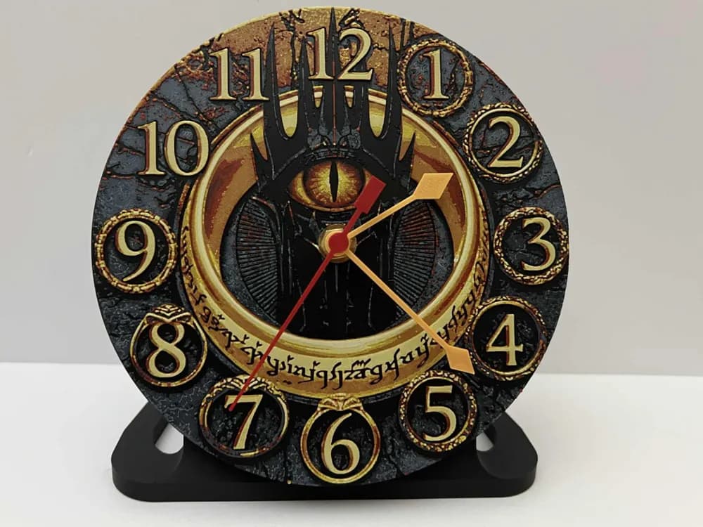 HueForge model: Lord of the Rings - Customizable Clock by 3djd