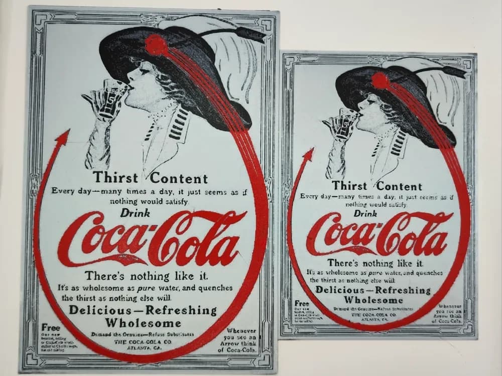 Coca cola Vintage advertising 1 by Altf4-Formation HueForge model: Coca cola Vintage advertising 1 by Altf4-Formation