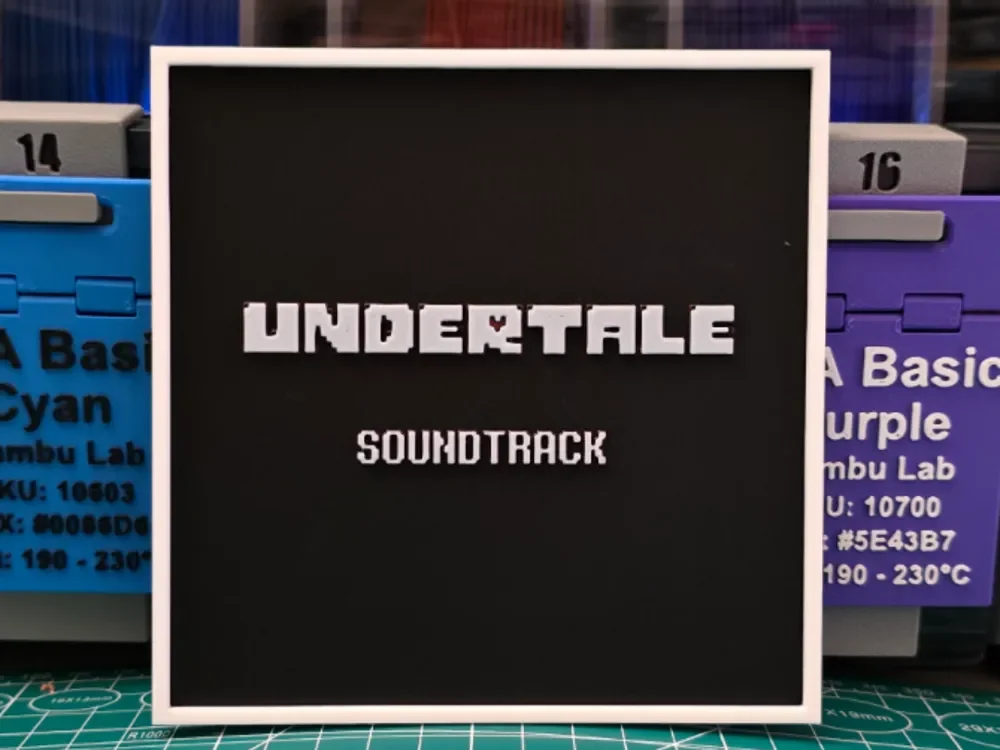Undertale OST Album - Hueforge Artwork by Lumpy3D HueForge model: Undertale OST Album - Hueforge Artwork by Lumpy3D