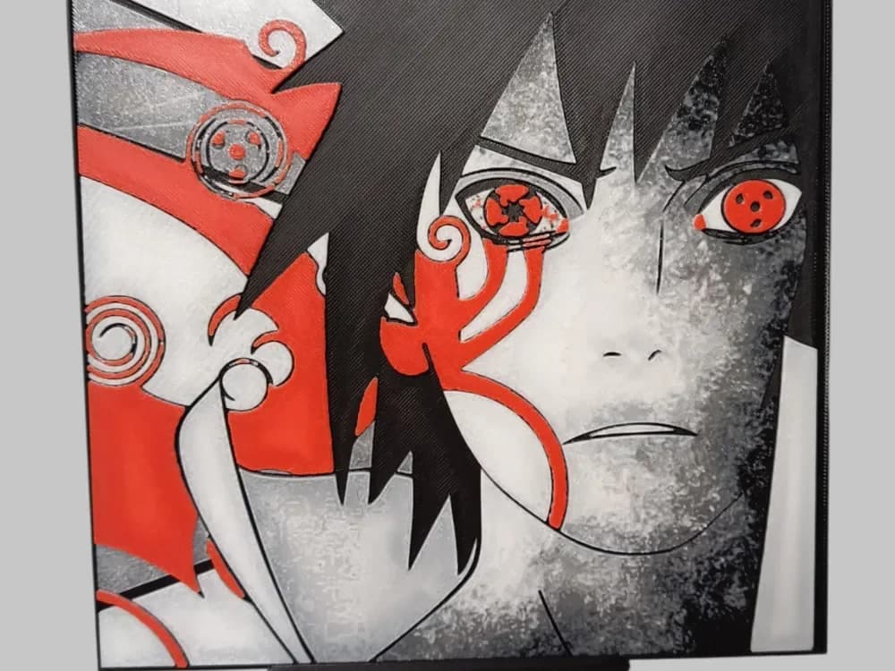 Sasuke Hueforge by 3DNesy HueForge model: Sasuke Hueforge by 3DNesy