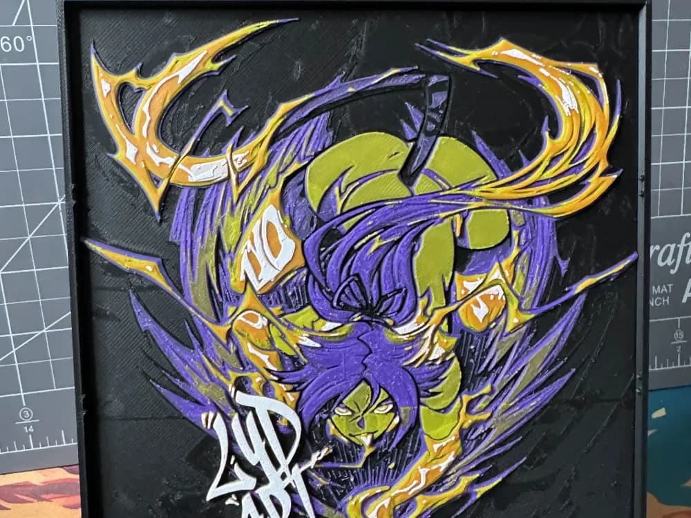 HueForge model: Hueforge of Yoruichi Shihouin in cat mode Bleach by SBC Creations