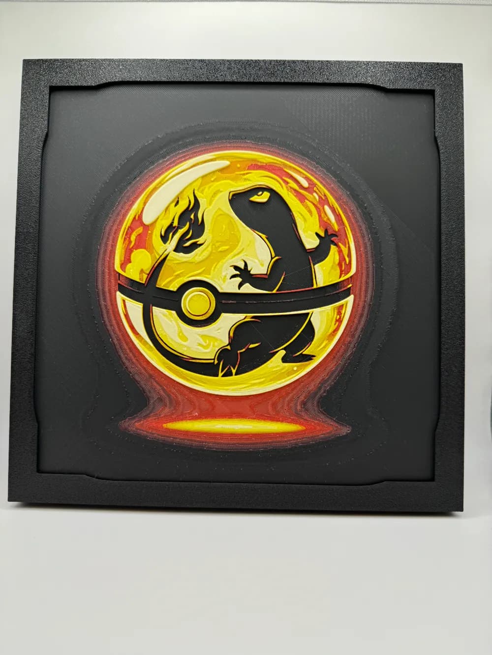 HueForge model: Charmander - Pokeball Hueforge by Canadian Gamer