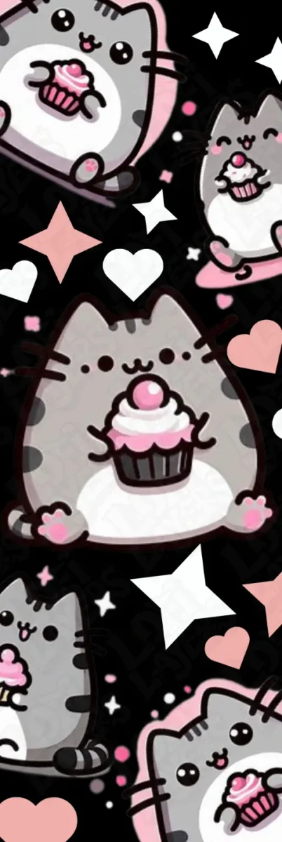 Pusheen Cat Bookmark Hueforge by LoFi Layers HueForge model: Pusheen Cat Bookmark Hueforge by LoFi Layers