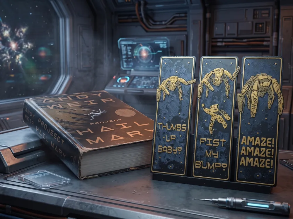 Project Hail Mary Bookmark Set by 3djd HueForge model: Project Hail Mary Bookmark Set by 3djd