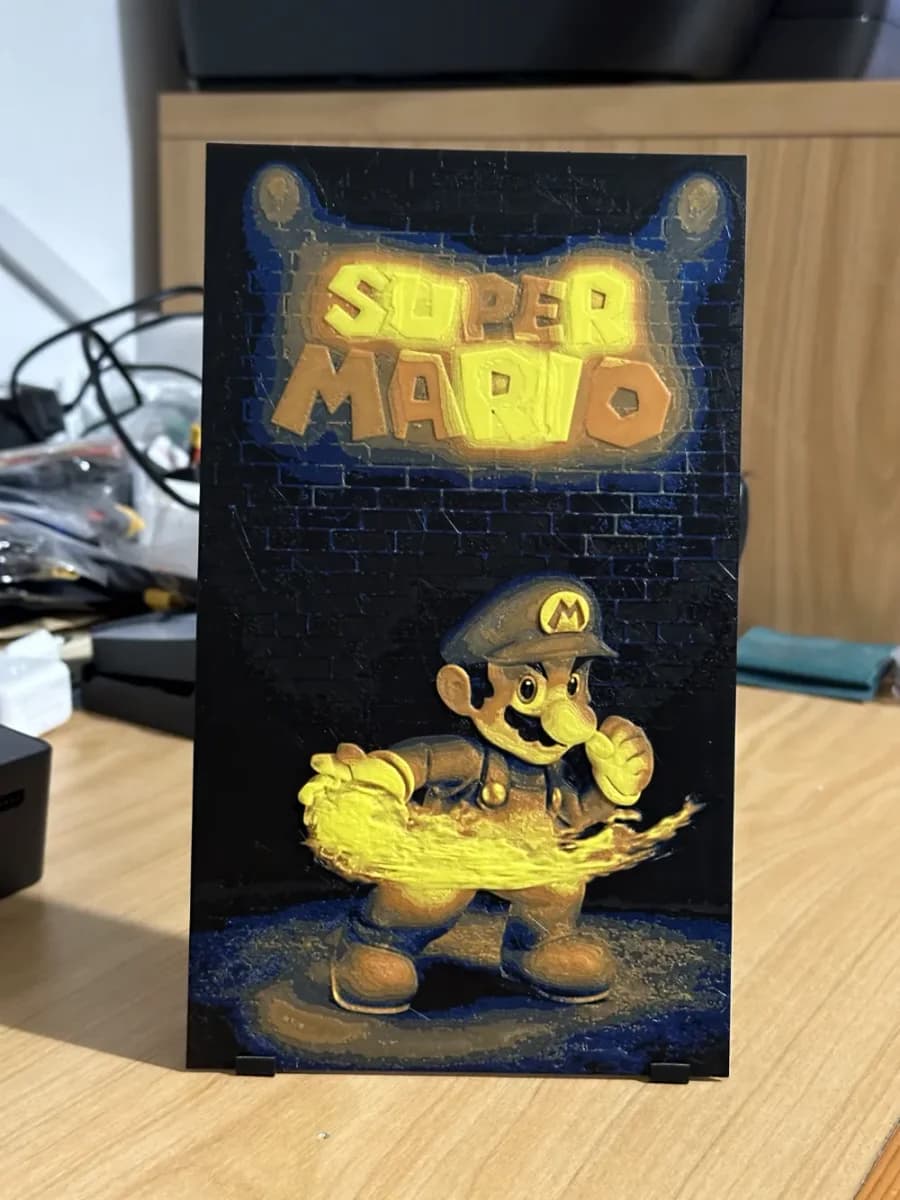 Super Mario Bros HueForge Super Mario Bros HueForge