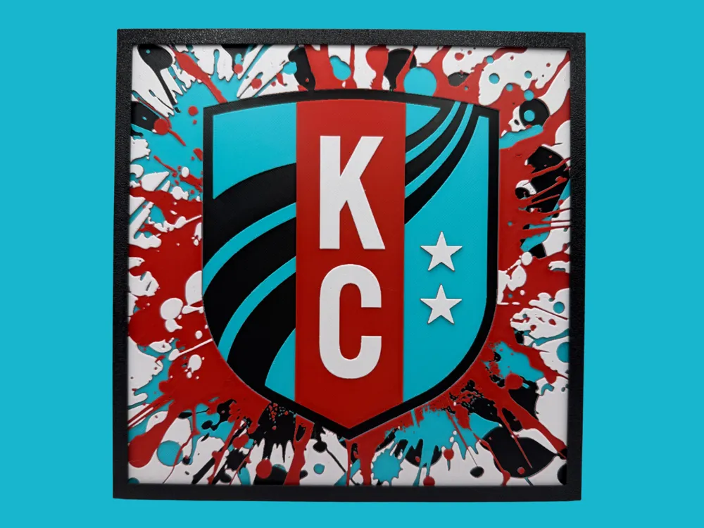 Kansas City Current - NWSL by Canadian Gamer HueForge model: Kansas City Current - NWSL by Canadian Gamer
