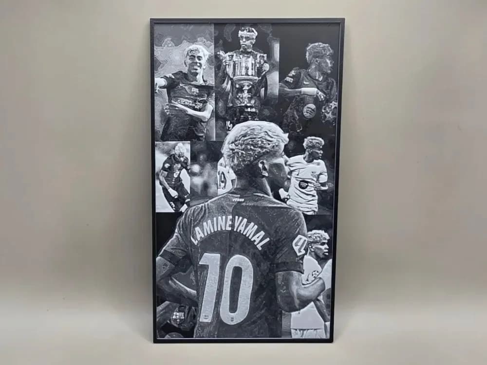 Lamine Yamal - HueForge by keko HueForge model: Lamine Yamal - HueForge by keko