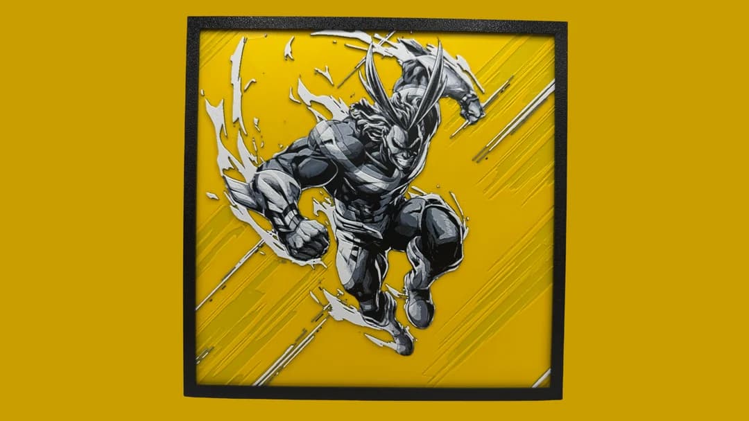 All Might - My Hero Academia Hueforge by Canadian Gamer HueForge model: All Might - My Hero Academia Hueforge by Canadian Gamer