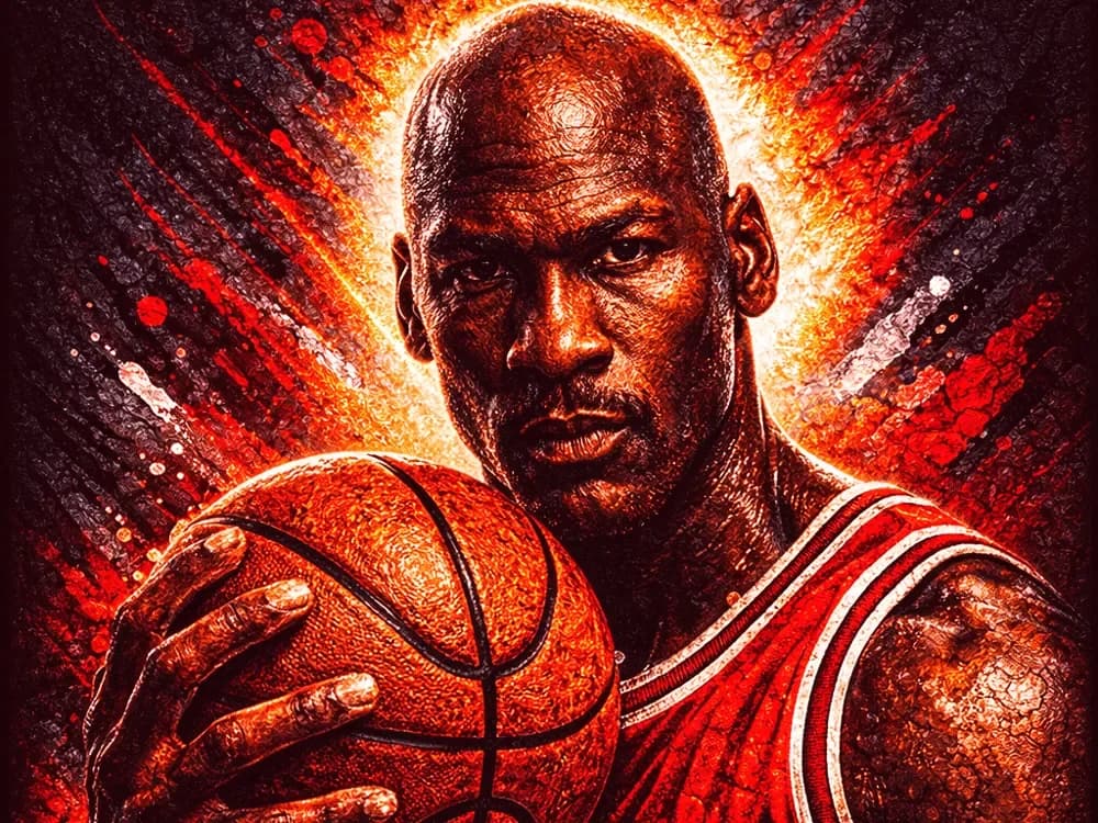 Hueforge portrait Michael Jordan by Hueforge Maker HueForge model: Hueforge portrait Michael Jordan by Hueforge Maker