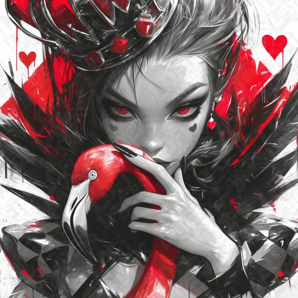 Queen of Hearts Hueforge by LoFi Layers HueForge model: Queen of Hearts Hueforge by LoFi Layers