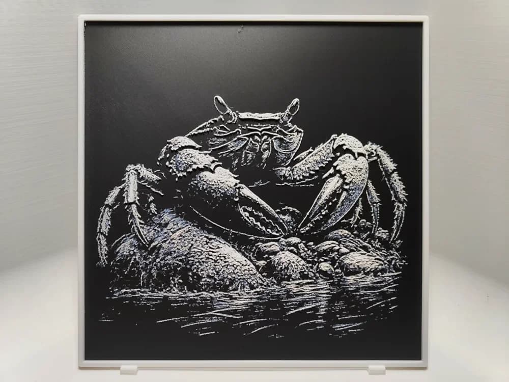 Crab - Hueforge by BeaN HueForge model: Crab - Hueforge by BeaN