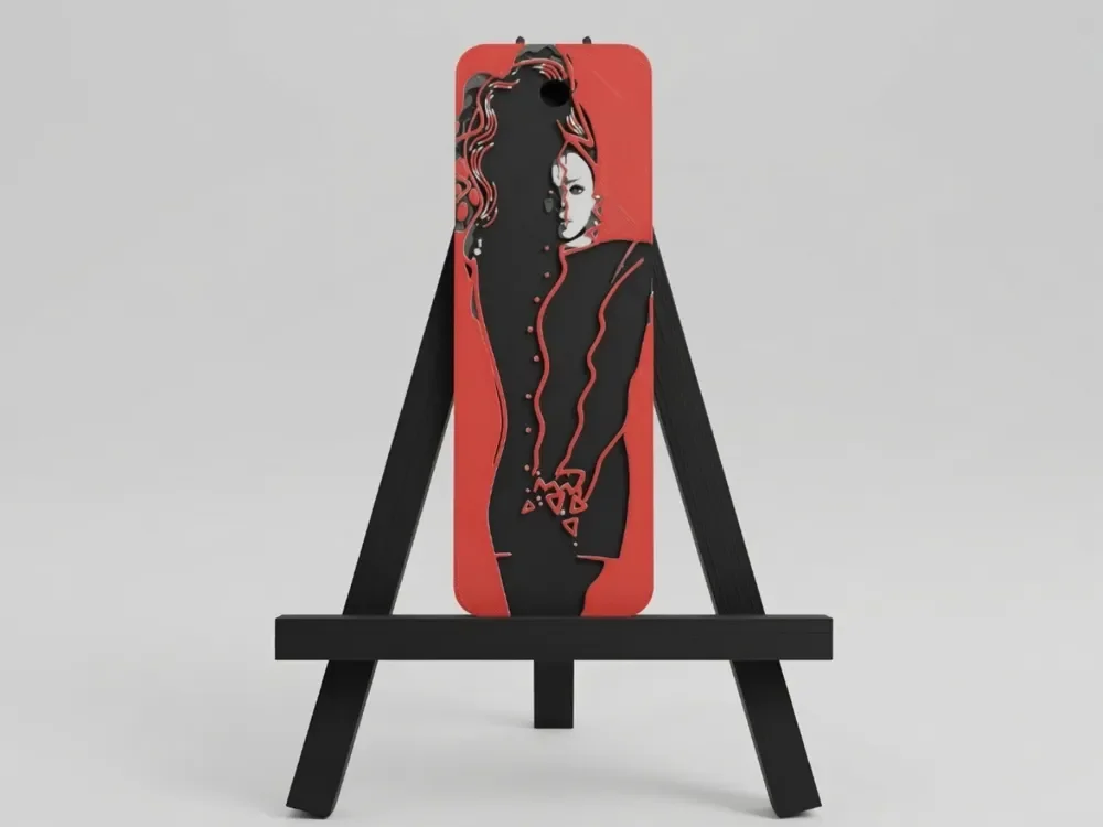 Janet Jackson Control Bookmark HueForge by Welsh Maker HueForge model: Janet Jackson Control Bookmark HueForge by Welsh Maker