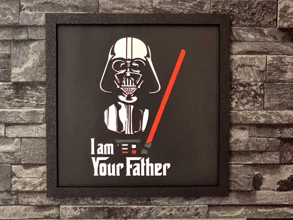 Hueforge I'am your father 4 colors by StefBull85 HueForge model: Hueforge I'am your father 4 colors by StefBull85