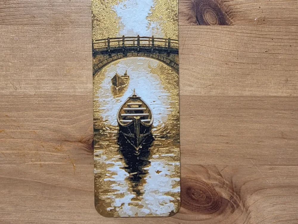 Boat Bookmark by Morganja HueForge model: Boat Bookmark by Morganja