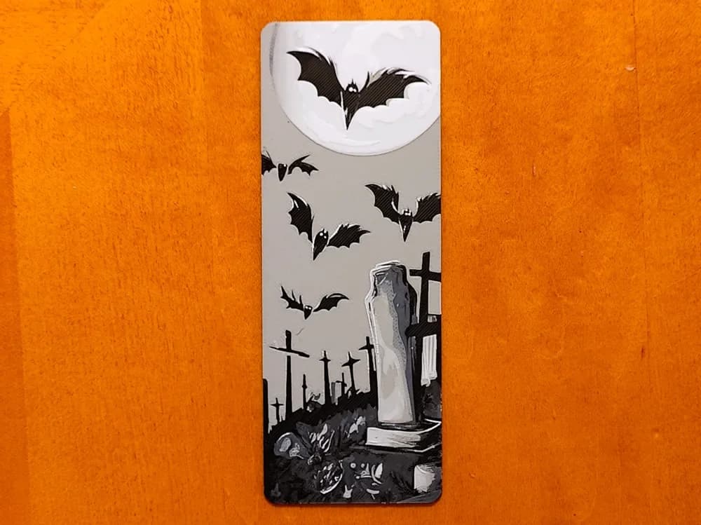 Spooky Graveyard Halloween Bookmark Spooky Graveyard Halloween Bookmark