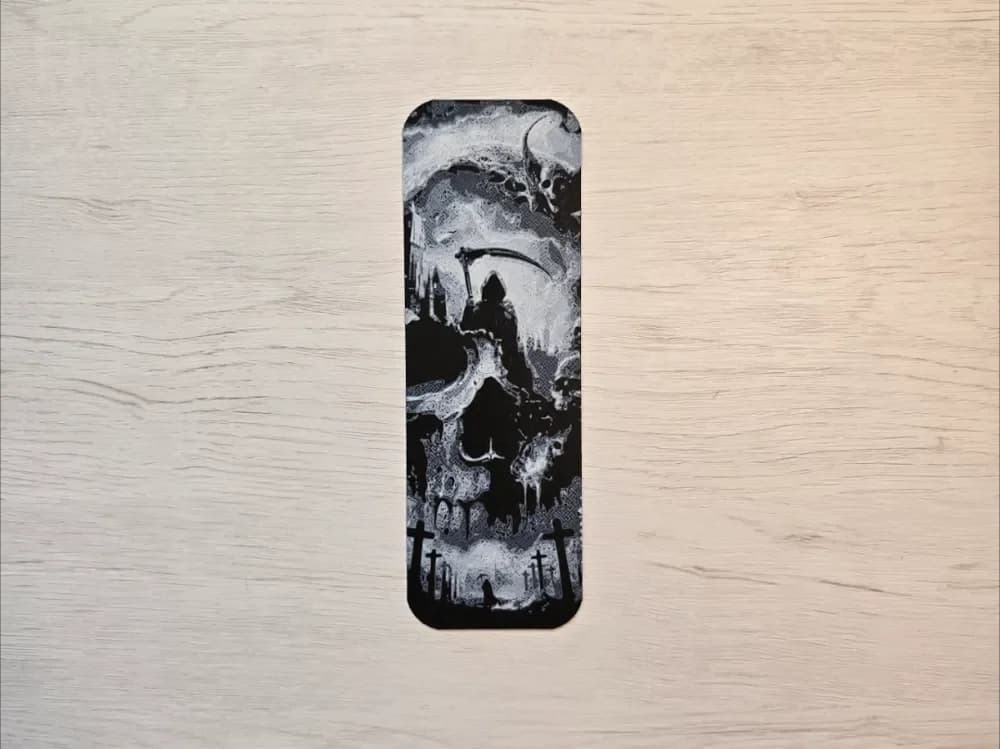 Skull Death Bookmark by Atrus Design HueForge model: Skull Death Bookmark by Atrus Design