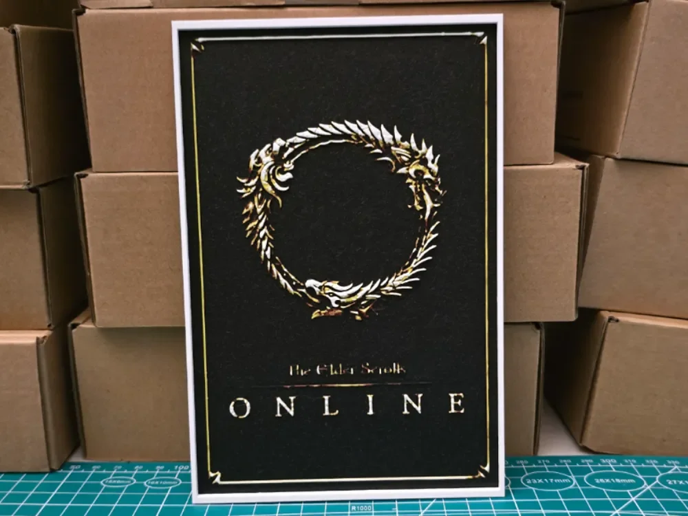Elder Scrolls Online Poster - Hueforge Art by Lumpy3D HueForge model: Elder Scrolls Online Poster - Hueforge Art by Lumpy3D