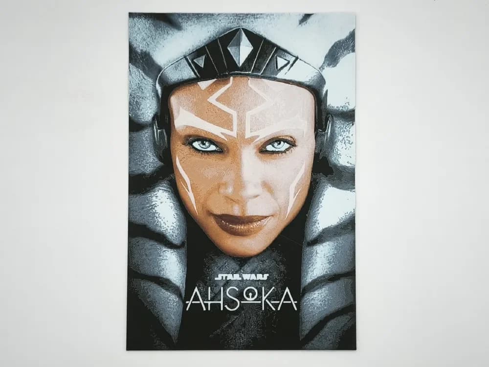 Ahsoka poster - Hueforge by Altf4-Formation HueForge model: Ahsoka poster - Hueforge by Altf4-Formation