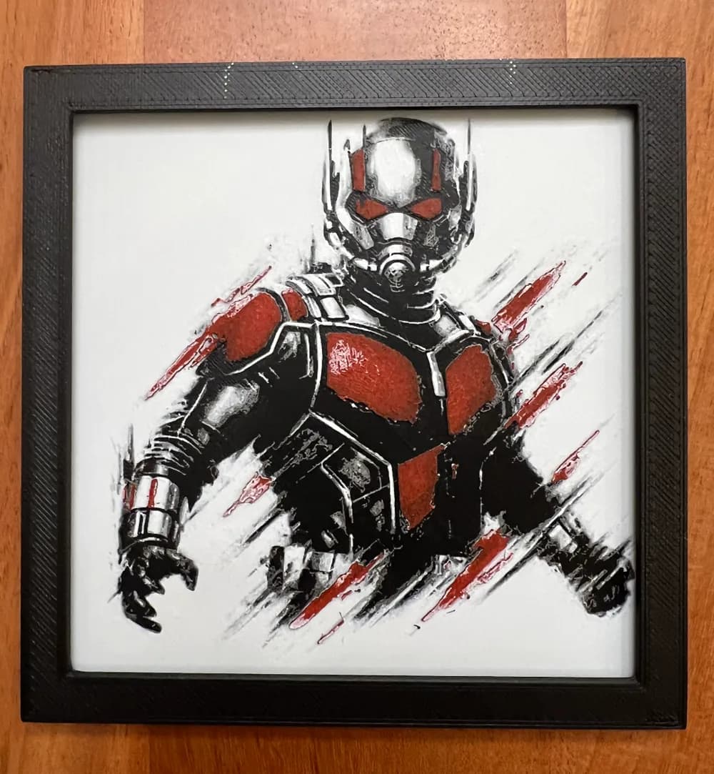 HueForge model: Ant Man in Red by JustBe 3D Printing
