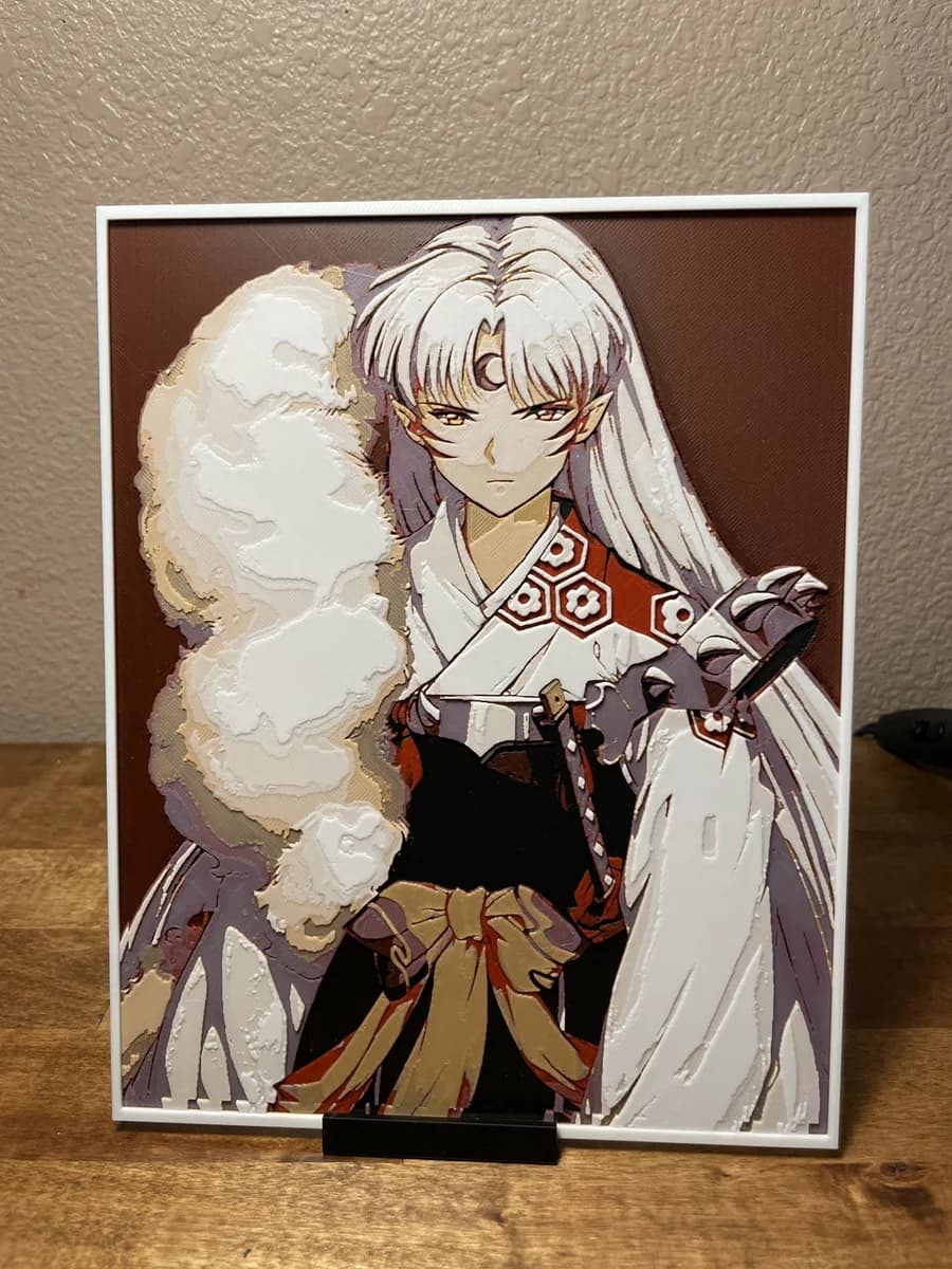 Inuyasha - Sesshomaru by Cloudy Nostalgia HueForge model: Inuyasha - Sesshomaru by Cloudy Nostalgia