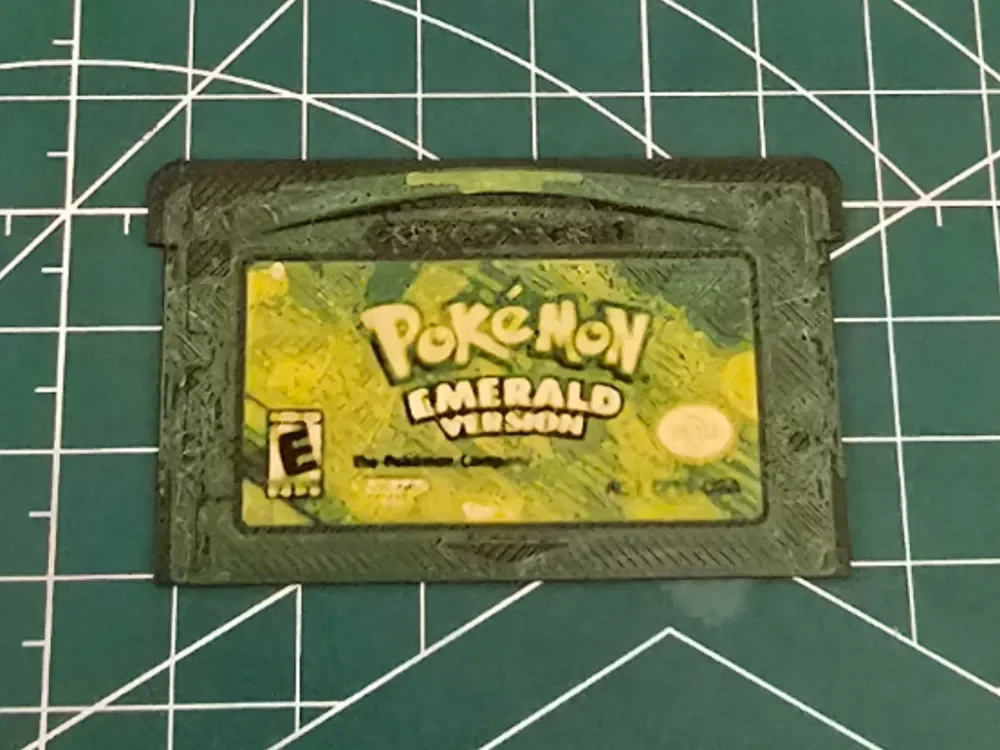 Life-size Pokémon Emerald Cartridge - Hueforge Art