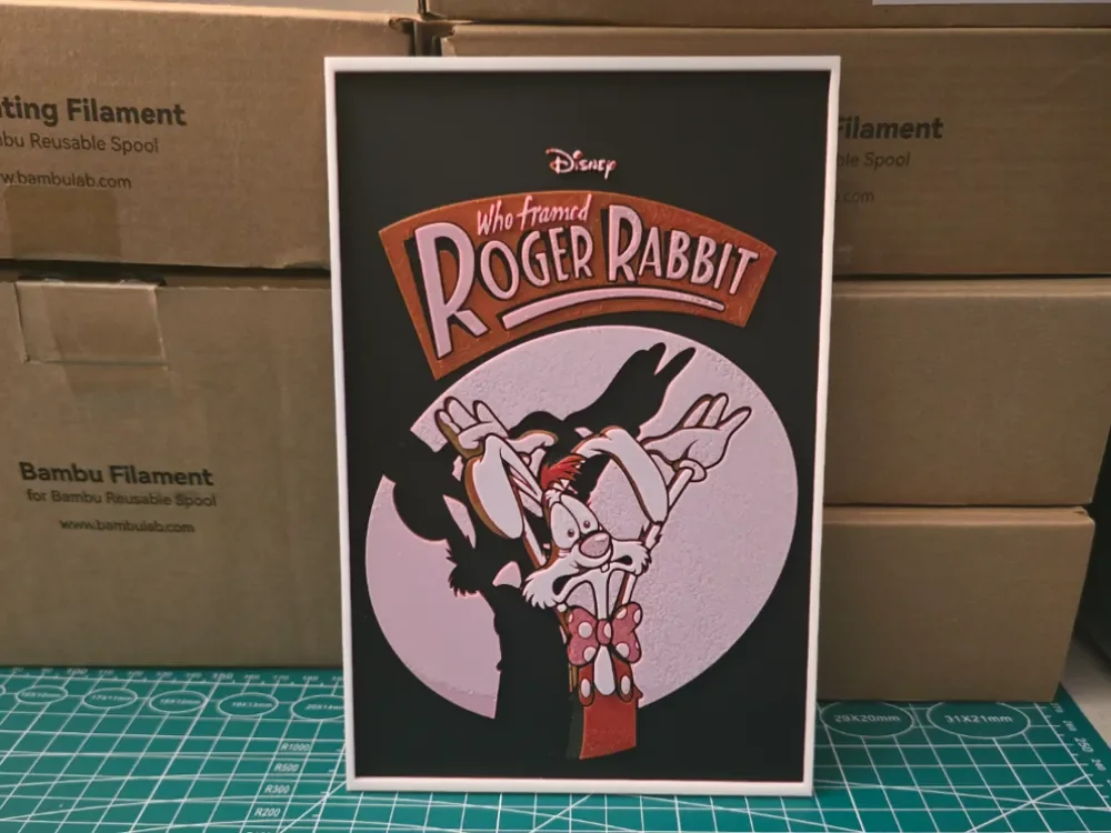 Who Framed Roger Rabbit? - Hueforge Art by Lumpy3D HueForge model: Who Framed Roger Rabbit? - Hueforge Art by Lumpy3D