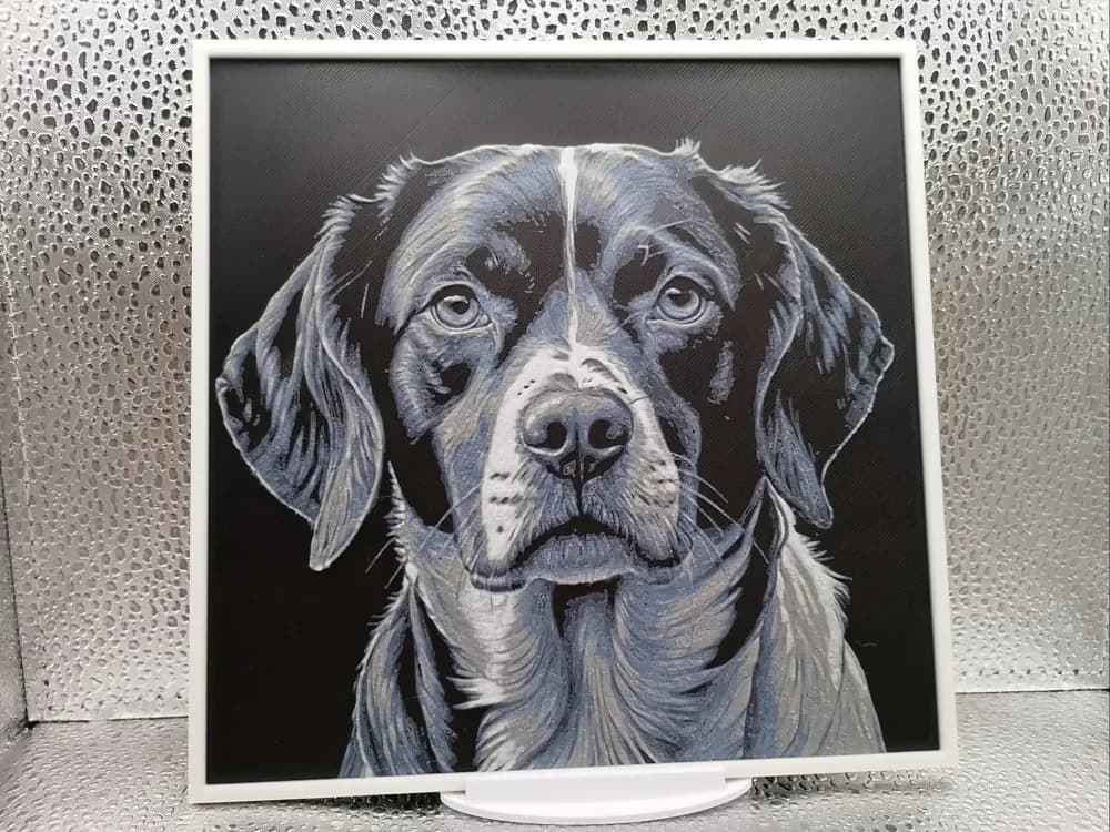 Brittany Spaniel – Hueforge 3D-Printed Artwork by Borishotch Industries HueForge model: Brittany Spaniel – Hueforge 3D-Printed Artwork by Borishotch Industries