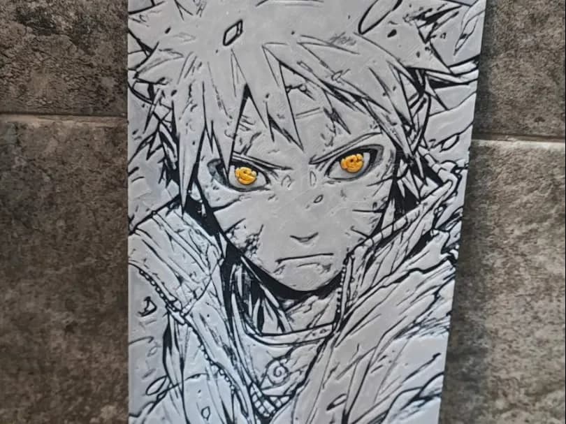 Naruto Art by Garuda3D HueForge model: Naruto Art by Garuda3D