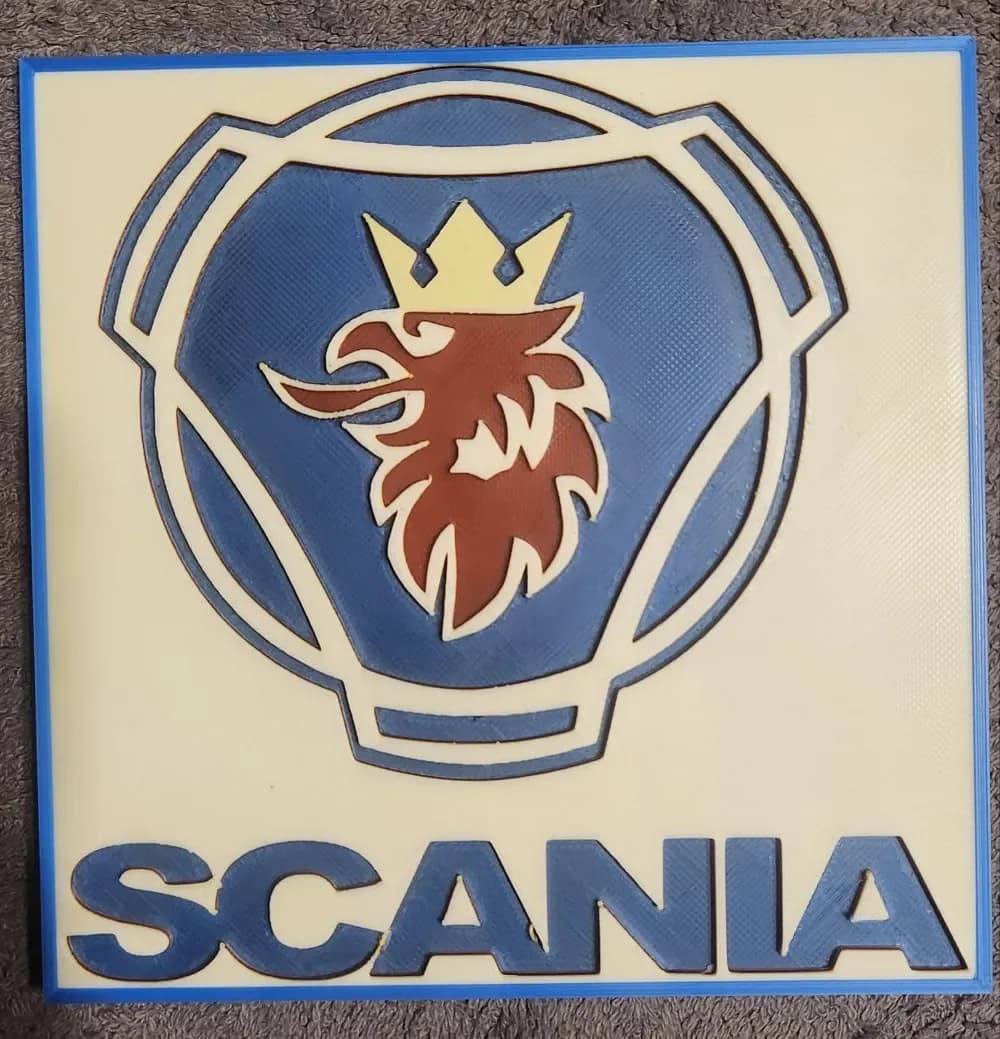 Scania logo - HueForge by keko HueForge model: Scania logo - HueForge by keko