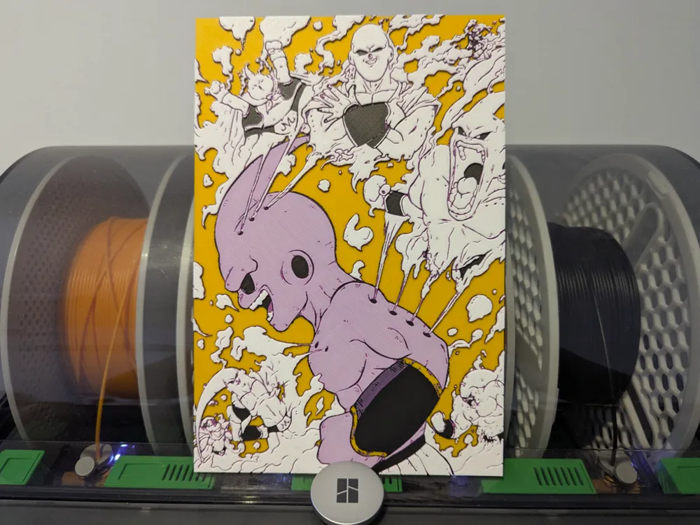 Kid Buu Hueforge - Dragonball Z by Razel HueForge model: Kid Buu Hueforge - Dragonball Z by Razel