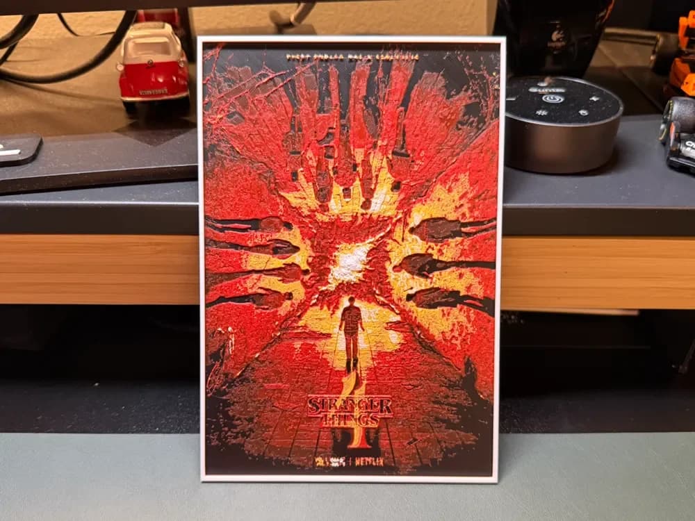 Stranger Things Season 4 - HueForge by liv_3d HueForge model: Stranger Things Season 4 - HueForge by liv_3d