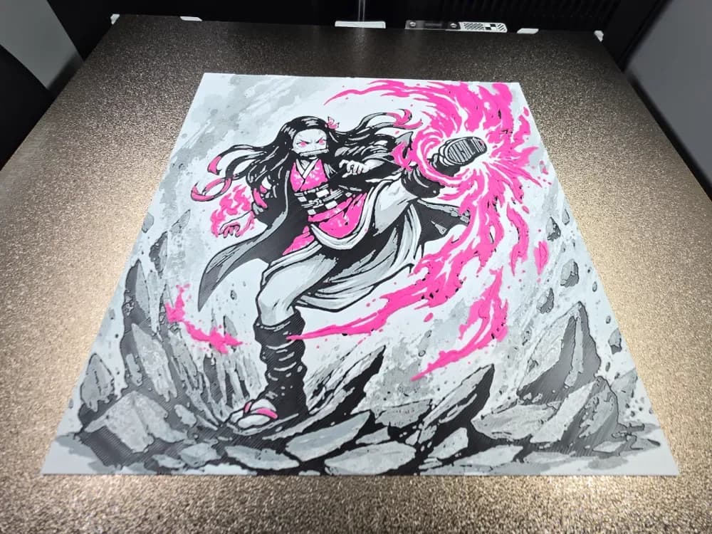 Nezuko Pink 200x200 Hueforge Nezuko Pink 200x200 Hueforge