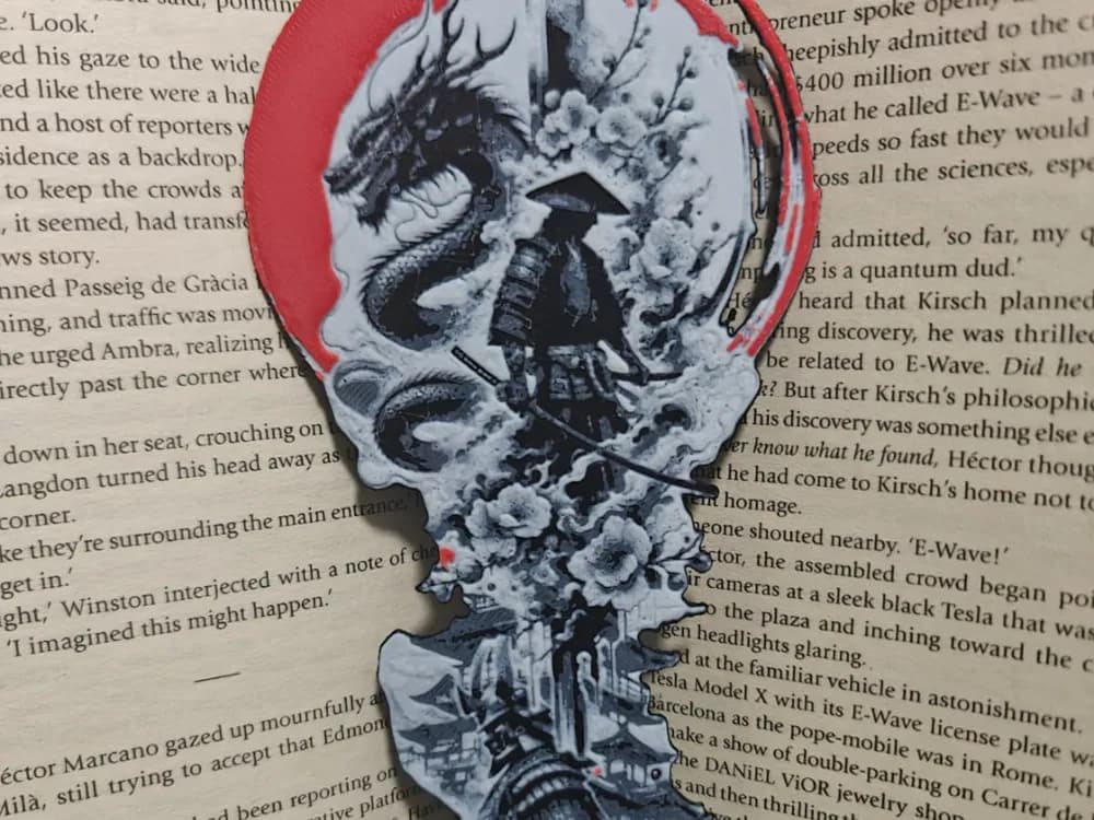 Japan Style Bookmark by TheHueforgeLady HueForge model: Japan Style Bookmark by TheHueforgeLady