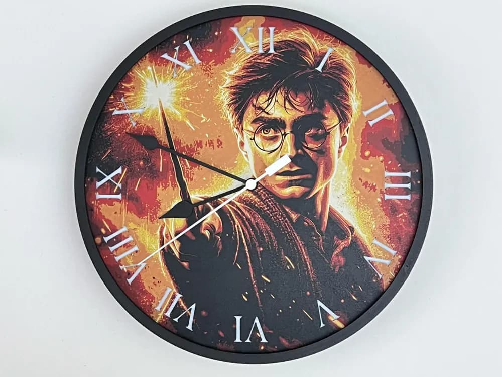 Customizable Clock - Harry Potter by 3djd HueForge model: Customizable Clock - Harry Potter by 3djd