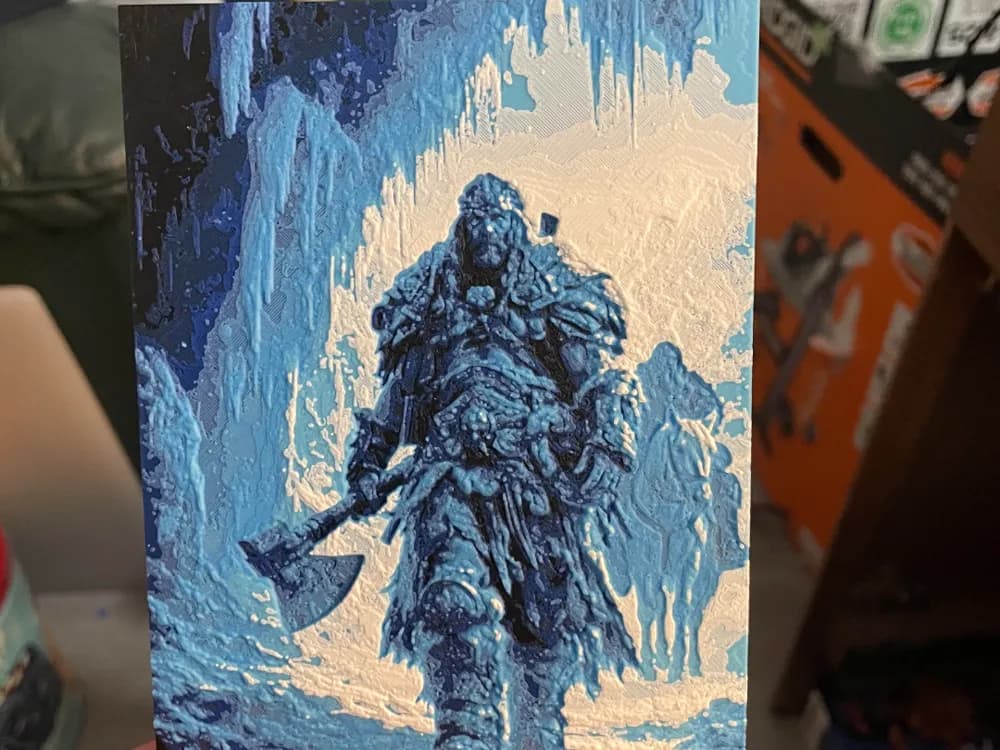 Ice Giant Hueforge by Advancedtechworldwide HueForge model: Ice Giant Hueforge by Advancedtechworldwide
