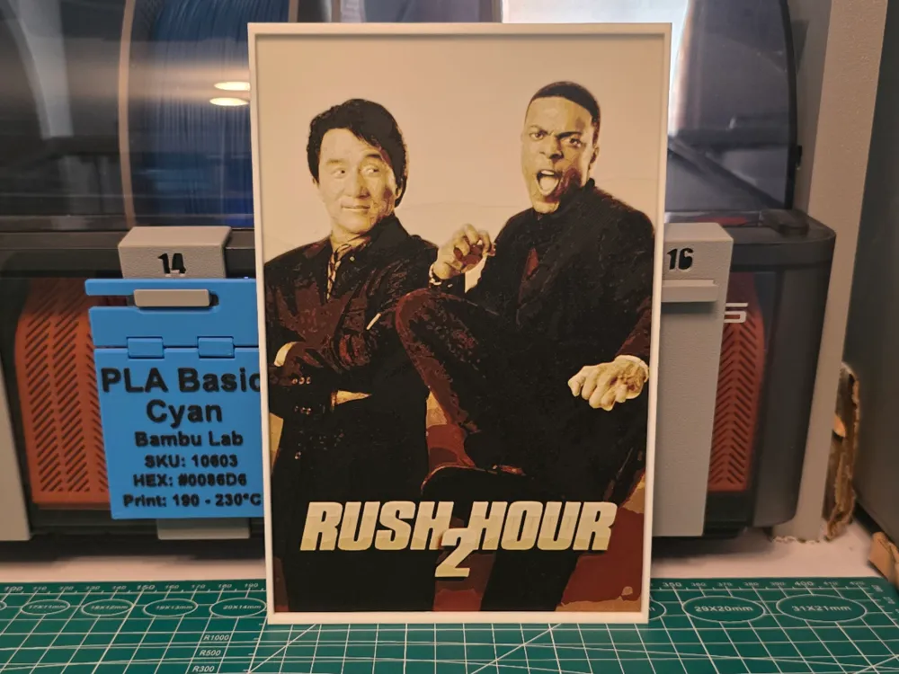 Rush Hour 2 Movie Hueforge - Patreon Exclusive by Lumpy3D HueForge model: Rush Hour 2 Movie Hueforge - Patreon Exclusive by Lumpy3D