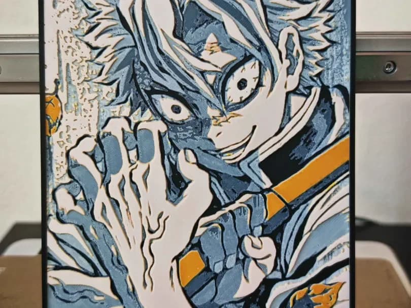 HueForge model: Demon Slayer - Wind hashira/Sanemi hueforge by bzz999