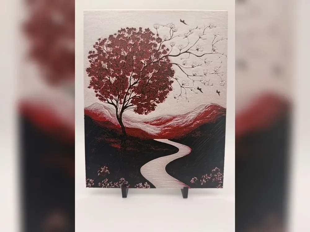 Crimson Tree Mountain Path Crimson Tree Mountain Path