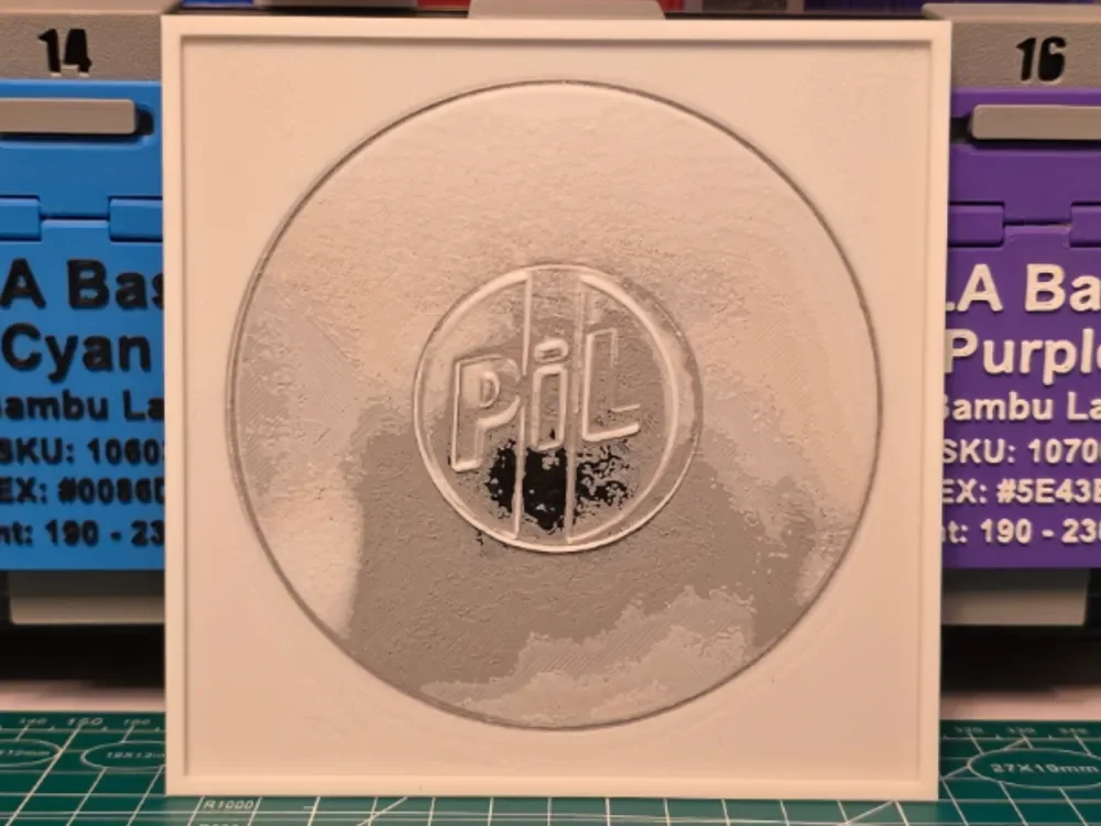 Public Image Ltd "Metal Box" Album - Hueforge Art by Lumpy3D HueForge model: Public Image Ltd "Metal Box" Album - Hueforge Art by Lumpy3D