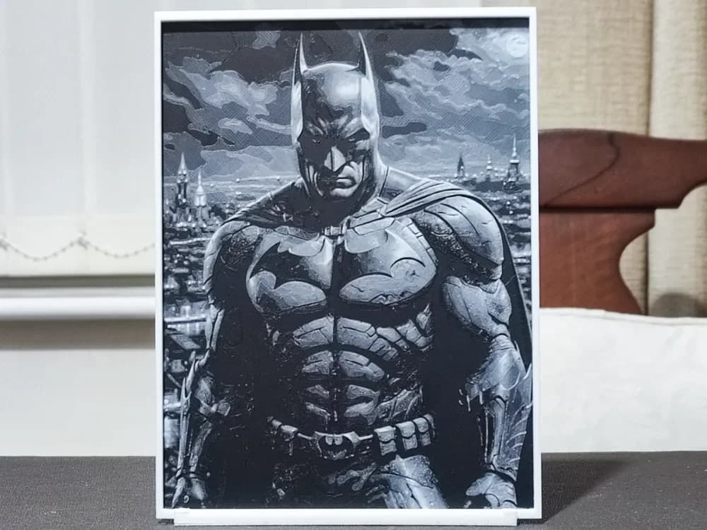 Batman - HueForge 3 Color by BoDad HueForge model: Batman - HueForge 3 Color by BoDad