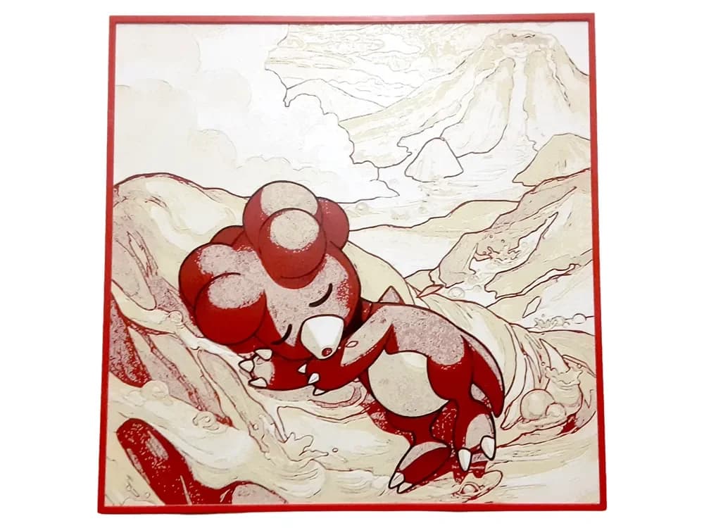 HueForge model: Magby Hueforge Baby Pokemon Magmar Magmortar Fire by Elsie Moonshadow